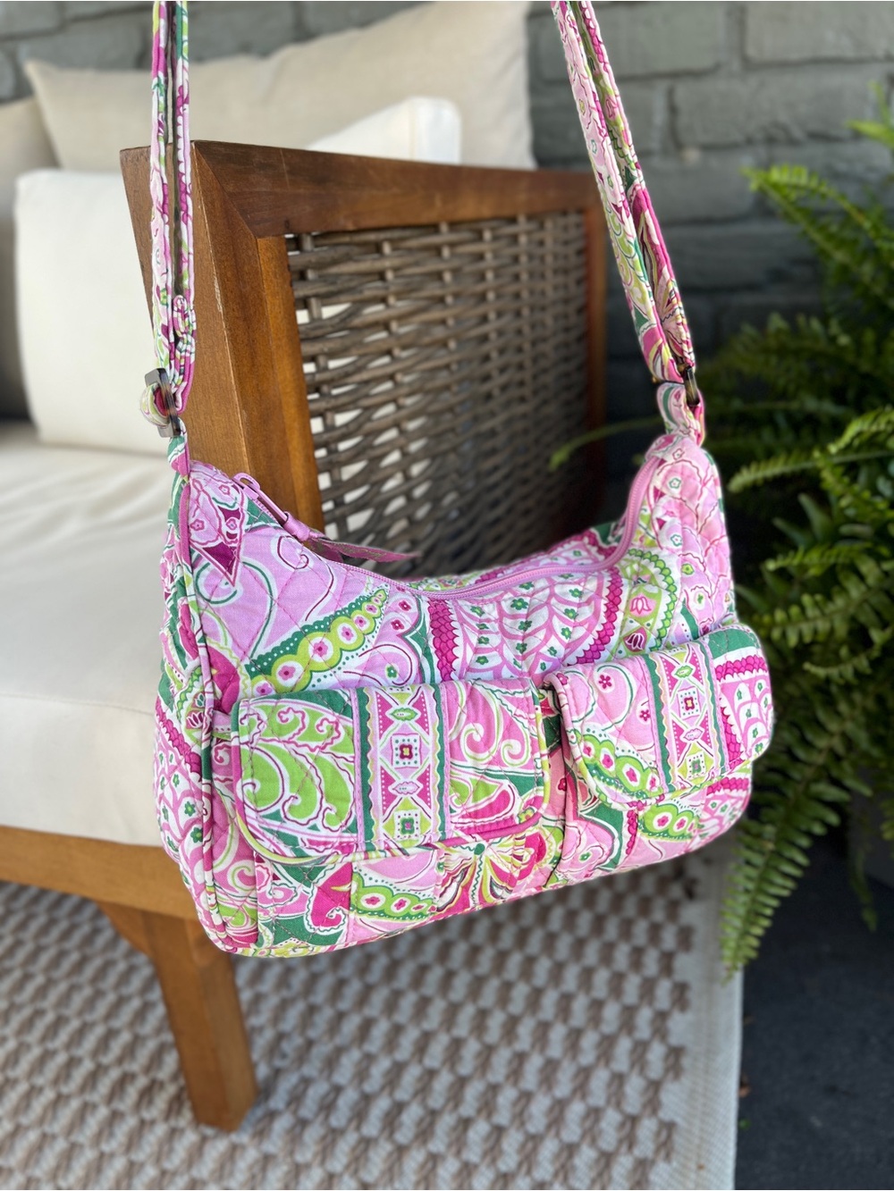 Vera Bradley Pinwheel Pink Libby